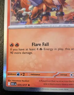 Entei 025/217 Holo Rare Mega Evolution: Ascended Heroes Pokemon TCG - Image 4