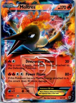 Pokemon Moltres EX (Team Plasma) Ultra Rare Plasma Storm 14/135 NM - Image 1