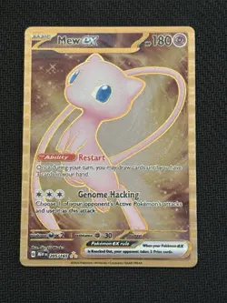 Pokemon TCG Mew EX 205/165 Scarlet & Violet 151 Full Art Metal Promo - Image 1