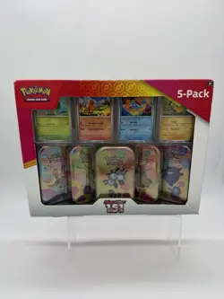 Pokemon Scarlet & Violet 151 Mini Tins 5 Pack Sealed Costco Bundle Box - Damaged - Image 1