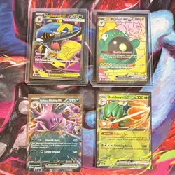 Pokemon EX Lot - Mega Sharpedo, Bellibolt, Nidoking, Decidueye - NM - SHIPS FREE - Image 1