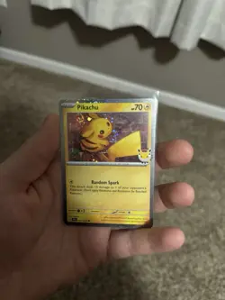 Pikachu 051/162 WITH SWIRL 🌀 Pokemon day 30th Anniversary - Image 3