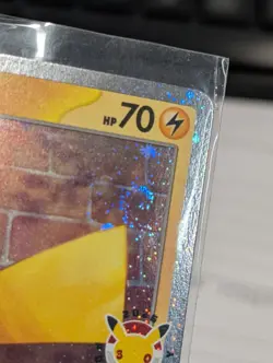 Pikachu 051/162 Pokemon Day 2026 Promo (Stamped Cosmo Holo) With 2 Swirls 🍥 - Image 3