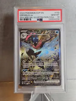 PSA 10 Greninja EX Shrouded Fable Special Illustration Rare Pokemon Card - Image 1