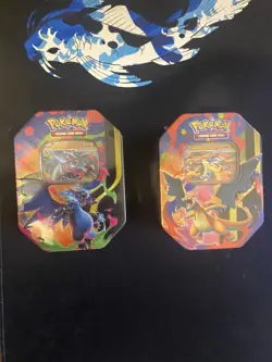 Pokemon TCG: Mega Charizard Y & X ex Tins (Set of 2, SEALED) FREE SHIPPING ✅🚀 - Image 1
