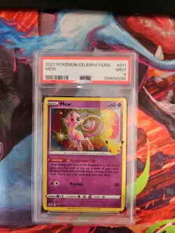 2021 POKEMON CELEBRATIONS #011 MEW PSA 9 - Image 1