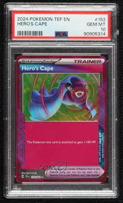 ACE SPEC - Hero's Cape Pokemon Scarlet & Violet: Temporal Forces TEF PSA 10 - Image 1