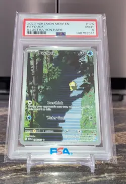 2023 POKEMON MEW EN-151 ILLUSTRATION RARE #175 PSYDUCK PSA 9 - Image 1