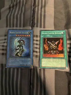 Yu-Gi-Oh! Black Luster Soldier SYE-024 Ultra Rare LP + Black Luster Ritual - Image 1