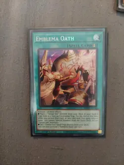 Yu Gi Oh Emblema Oath MP24-EN146 Prismatic Secret Rare Near Mint - Image 1