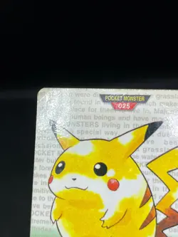 (MP) Pikachu Raichu 025 026 Pokemon Carddass Green 1996 Japanese Pokemon Card - Image 4