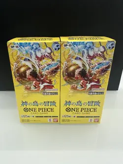 (2 BOX LOT) ONE PIECE Adventure on KAMI’s Island OP-15 Box Japanese Card SEALED - Image 1