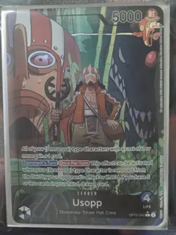 Bandai One Piece CCG Usopp Leader Card OP10-042 5000 Power English Standard - Image 1