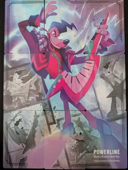 Disney Lorcana Fabled Complete Set Of 9 Powerline Art Puzzle Cards - Image 1