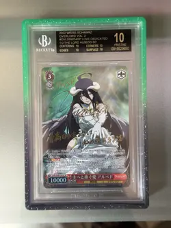 2022 Weiss Schwarz Overlord Vol 2 Albedo SP BGS 10 Black Label JP OVL/S99-054SP - Image 1