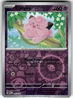 Clefairy 035/165 SV: Scarlet & Violet 151 Reverse Holo NM Pokemon Card TCG - Image 1