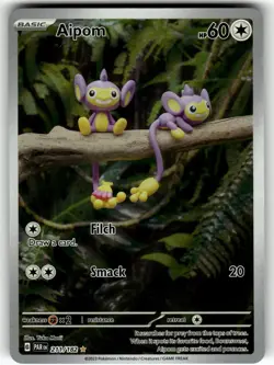 Aipom 211/182 SV04: Paradox Rift NM Pokemon Card TCG - Image 1