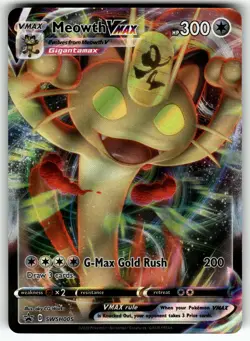 Meowth VMAX SWSH005 SWSH: Sword & Shield Promo Cards NM Pokemon Card TCG - Image 1