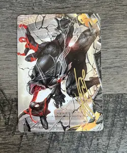 Marvel MTG Terrific Team-up Art Series Card Gold Stamp Signature 23/54 Venom - Image 1