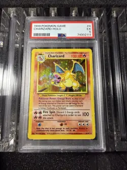 1999 Pokemon Base Set Charizard Holo Rare Card 4/102 PSA 5 - Image 1