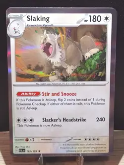 Wingull 158/193 Slaking 162/193 Paldea Evolved Holo & Reverse Holo Pokemon Cards - Image 5