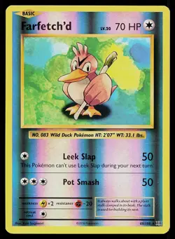 Pokemon Card Evolutions Farfetch'd 68/108 Rare Reverse Holo - Image 1