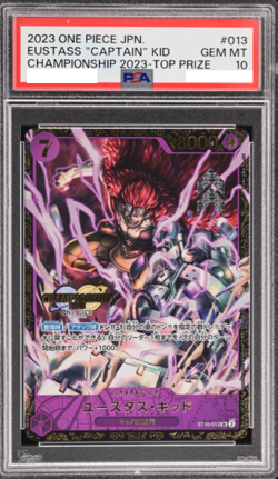 PSA10 One Piece Card Eustass Captain Kid ST10-013 Championship Top Prize 2023 - Image 1