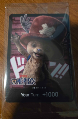 Bandai One Piece Netflix Don!! Promo Card Tony Tony Chopper SEALED ENGLISH - Image 1