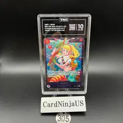 TAG 10 GEM MINT Hibari OP11-010 SR Flagship Battle Prize - ONE PIECE Card Game - Image 1