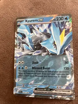 Pokemon Kyurem EX Double Rare Holo Card 028/086 S&V Black Bolt - Image 1