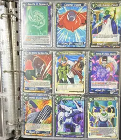 Dragon Ball Super & Digimon Card Game Mixed Lot Binder Piccolo Goku Armadillomon - Image 3