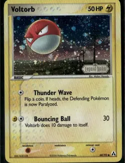 Voltorb Common Legend Maker 68/92 Lightning Reverse Holo Pokemon Card - Image 1