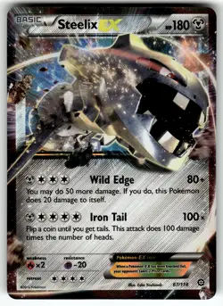 Steelix EX 67/114 XY - Steam Siege NM Pokemon Card TCG - Image 1