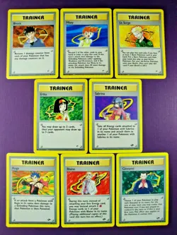 ✨ 8 CARD KANTO GYM LEADER SET✨ Pokemon Challenge & Heroes Rares | Sabrina Misty - Image 1