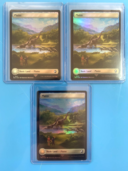 Jurassic World Borderless PLAINS x3 FOIL lost caverns ixalan mtg I Combine Ship - Image 1