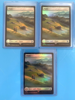 Jurassic World Borderless PLAINS x3 FOIL lost caverns ixalan mtg I Combine Ship - Image 2