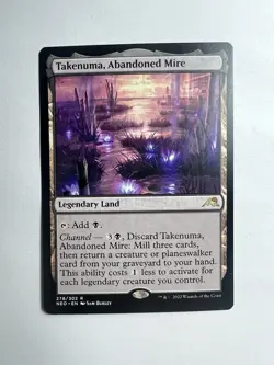 Takenuma, Abandoned Mire Kamigawa: Neon Dynasty Rare Land Regular English MTG - Image 1