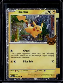 Pikachu - 018/091 / Cosmos Trick or Trade BOOster 2024 (NM) / Pokemon TCG - Image 1