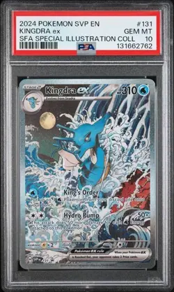 2024 POKEMON SVP EN-SV BLACK STAR PROMO #131 KINGDRA EX PSA 10 - Image 1