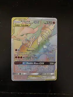 Pokemon TCG Reshiram & Charizard GX (217/214). Mint Condition. - Image 1