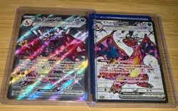 Pokemon Charizard ex Lot x2 074 Promo & 056 Tera Full Art Holo - Image 1