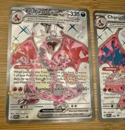 Pokemon Charizard ex Lot x2 074 Promo & 056 Tera Full Art Holo - Image 4
