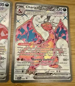 Pokemon Charizard ex Lot x2 074 Promo & 056 Tera Full Art Holo - Image 5