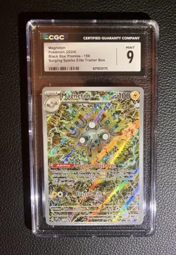 Magneton - Pokemon 2024 - Black Star Promo Surging Sparks ETB - CGC 10 Gem Mint - Image 1