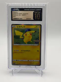 CGC PRISTINE 10: Pikachu 028/071 S10b: Pokemon GO Holo (Japanese) - Image 1