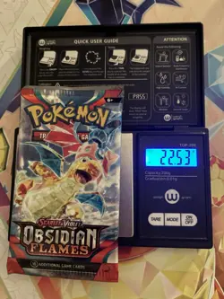 VERY HEAVY! 22.53Gram Obsidian Flames Pokemon TCG Factory Sealed Booster Pack!!! - Image 1