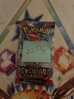 VERY HEAVY! 22.53Gram Obsidian Flames Pokemon TCG Factory Sealed Booster Pack!!! - Image 2