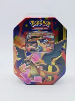 Pokemon TCG Mega Evolution Mega Charizard Y ex Tin New Sealed See Description - Image 1