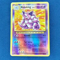 Nidoking 45/108 Rare Reverse Holo - Pokemon XY Evolutions - LP - Image 1