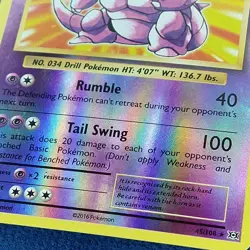 Nidoking 45/108 Rare Reverse Holo - Pokemon XY Evolutions - LP - Image 2